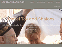 Tablet Screenshot of interfaithrabbi.org
